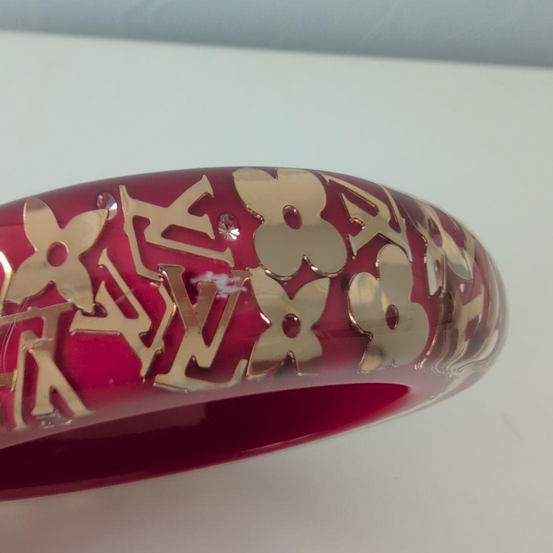 ルイヴィトン　LOUISVUITTON　アンクルージョン　　バングル　レッド