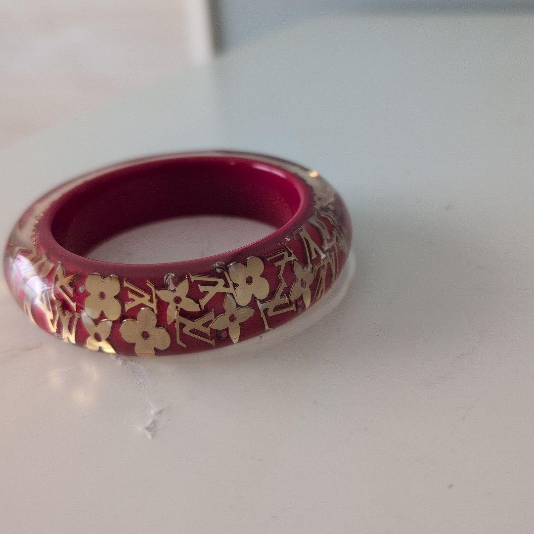 ルイヴィトン　LOUISVUITTON　アンクルージョン　　バングル　レッド
