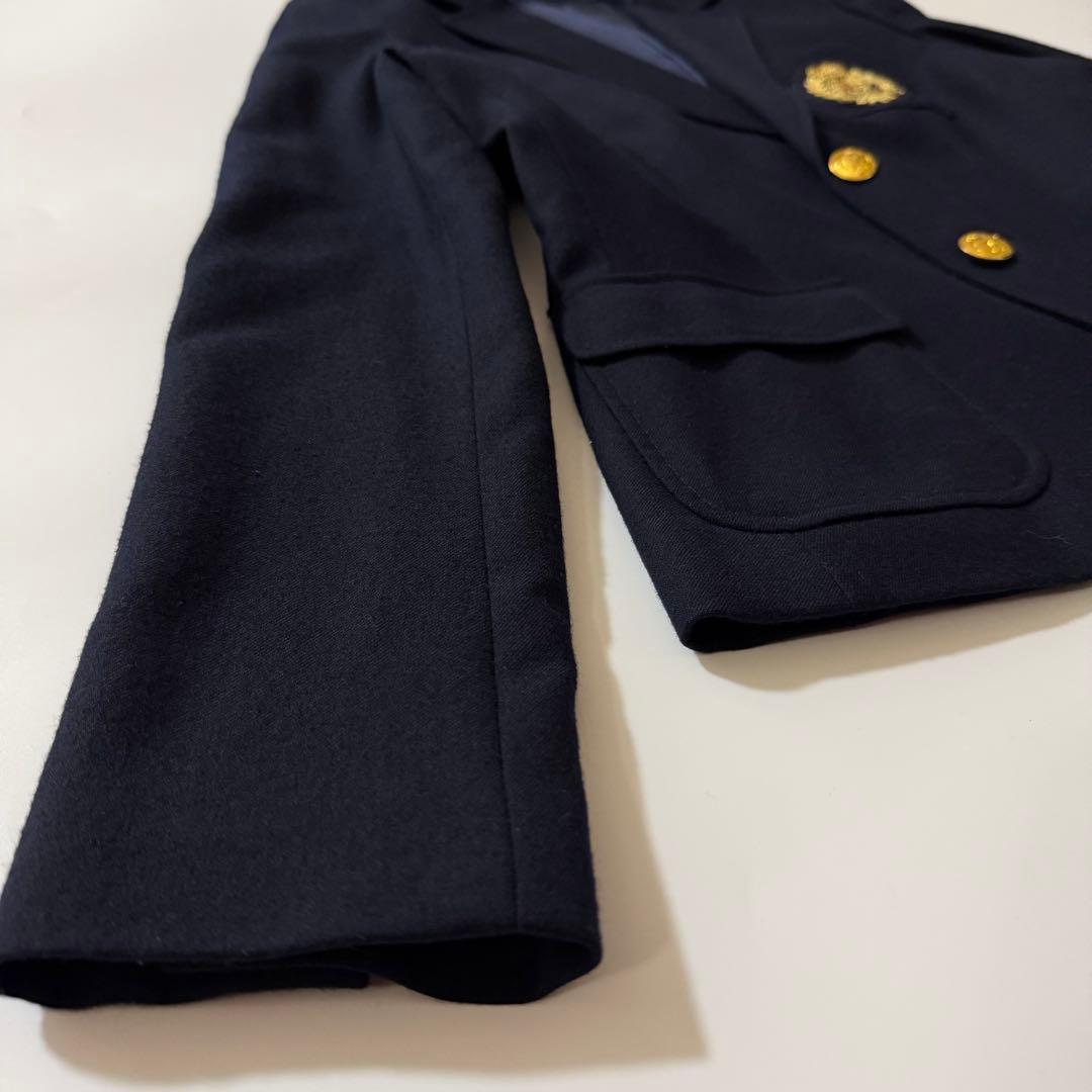 金ボタン✨️ラルフローレン 紺ブレ テーラードジャケット エンブレム刺繍 M相当