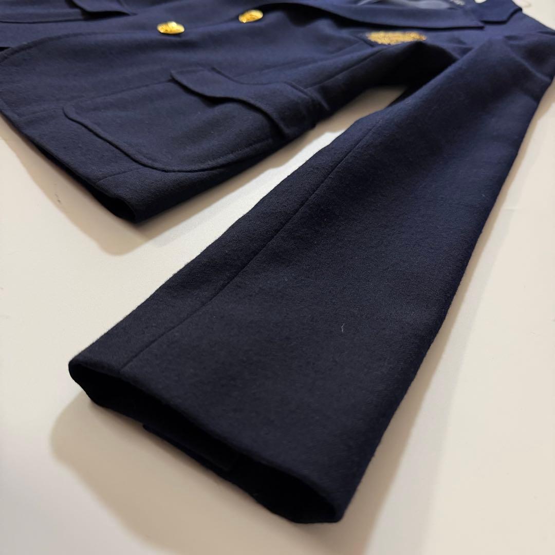 金ボタン✨️ラルフローレン 紺ブレ テーラードジャケット エンブレム刺繍 M相当