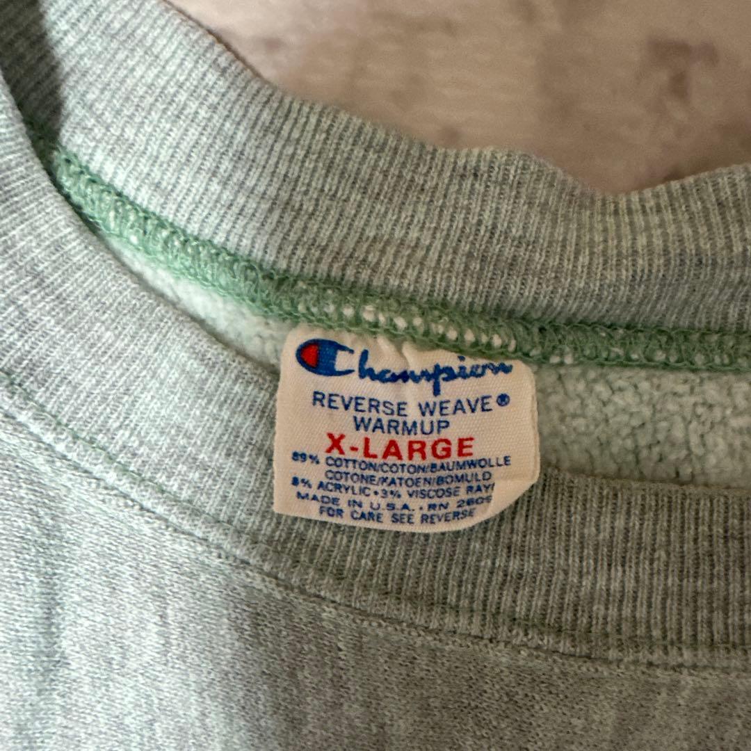 【レアカラー】80s Champion リバースウィーブ XL ミントグリーン