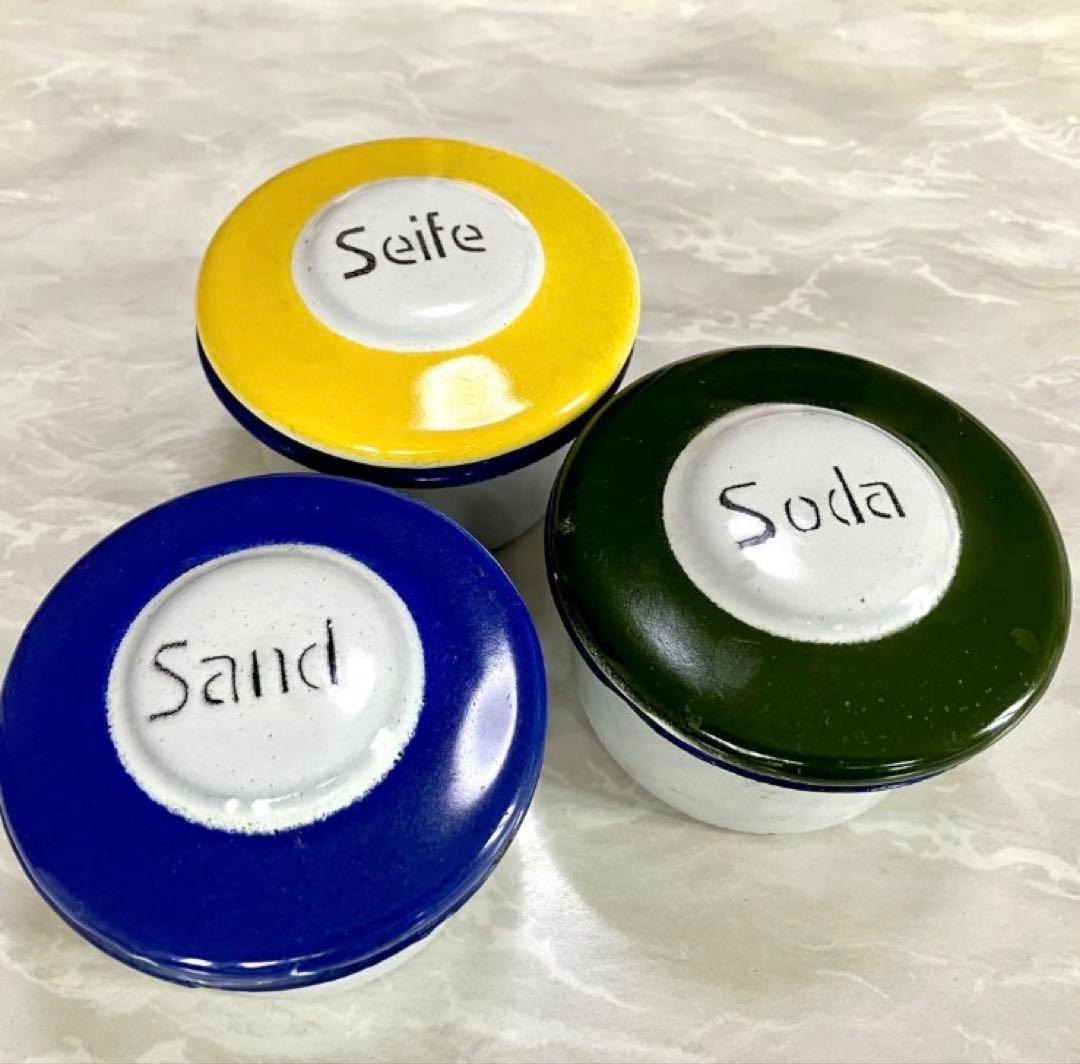 レア！ アンティーク、フォントも可愛い 洗剤容器（ドイツ）　クリーニングボックス