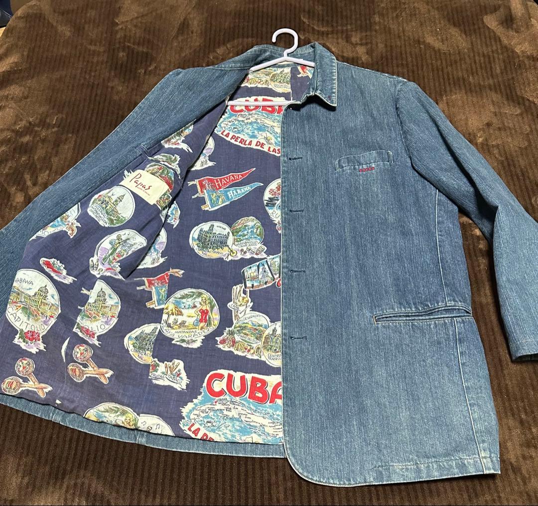 デニムブルー ロングジャケット