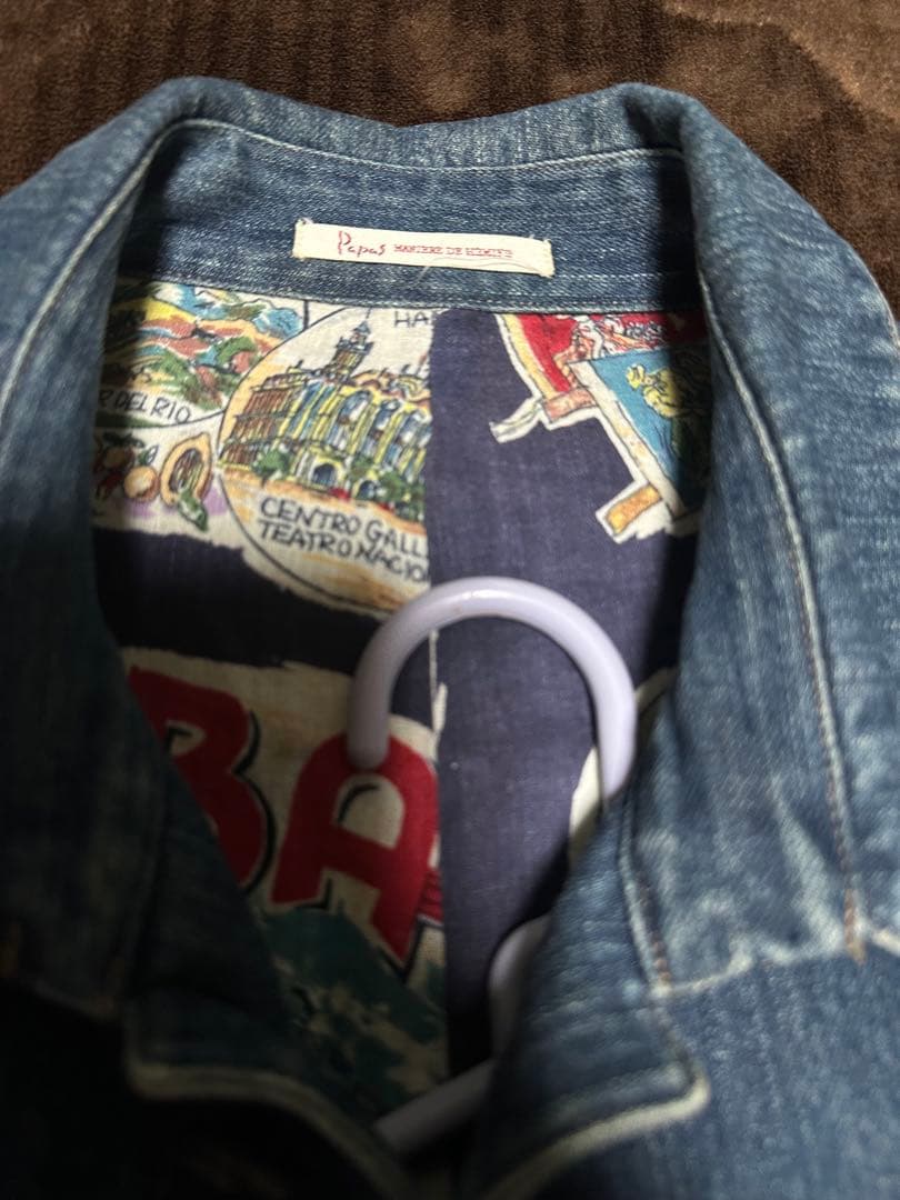 デニムブルー ロングジャケット