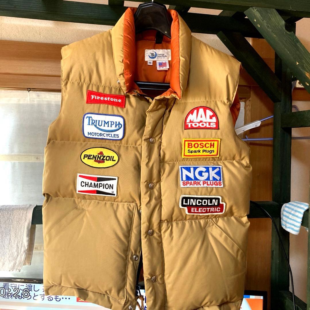 USA製　クレセントダウンワークスダウンベスト