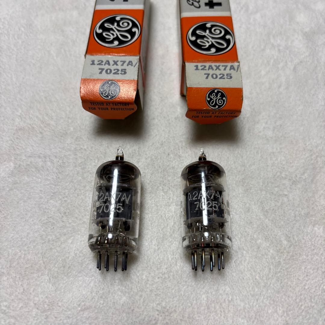 GE 12AX7A 7025 真空管　2本