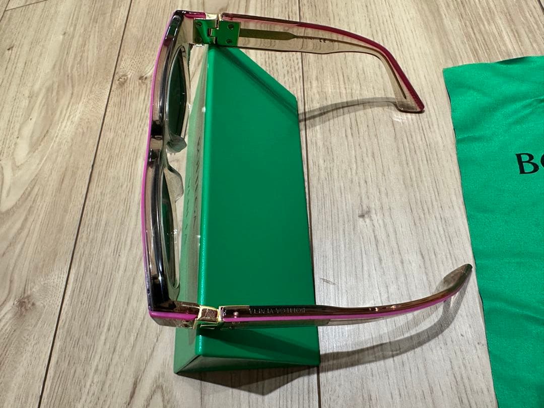 Bottega Veneta サングラス クリア/ピンク