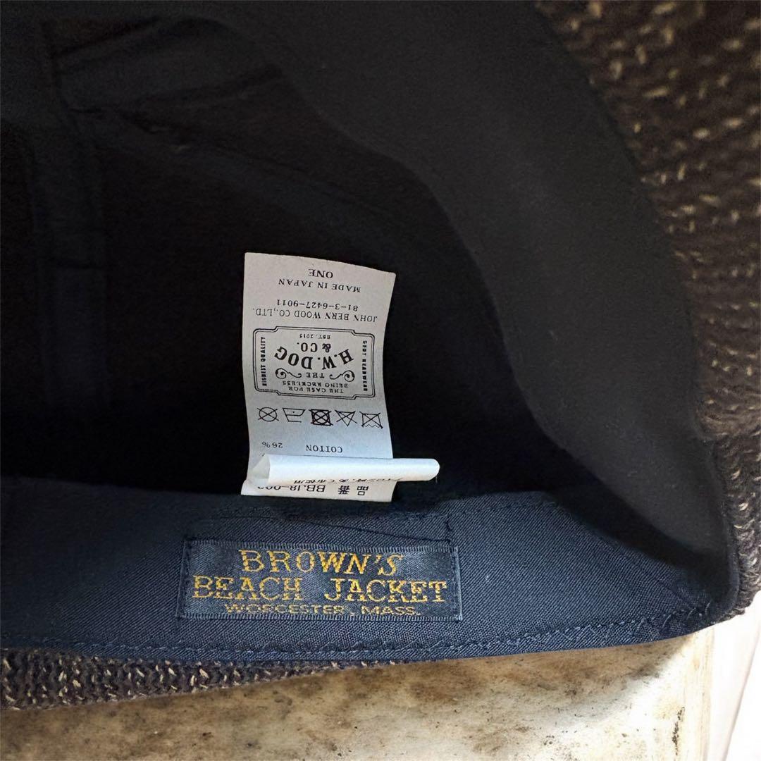 美品　Brown's BEACH JACKET CAP