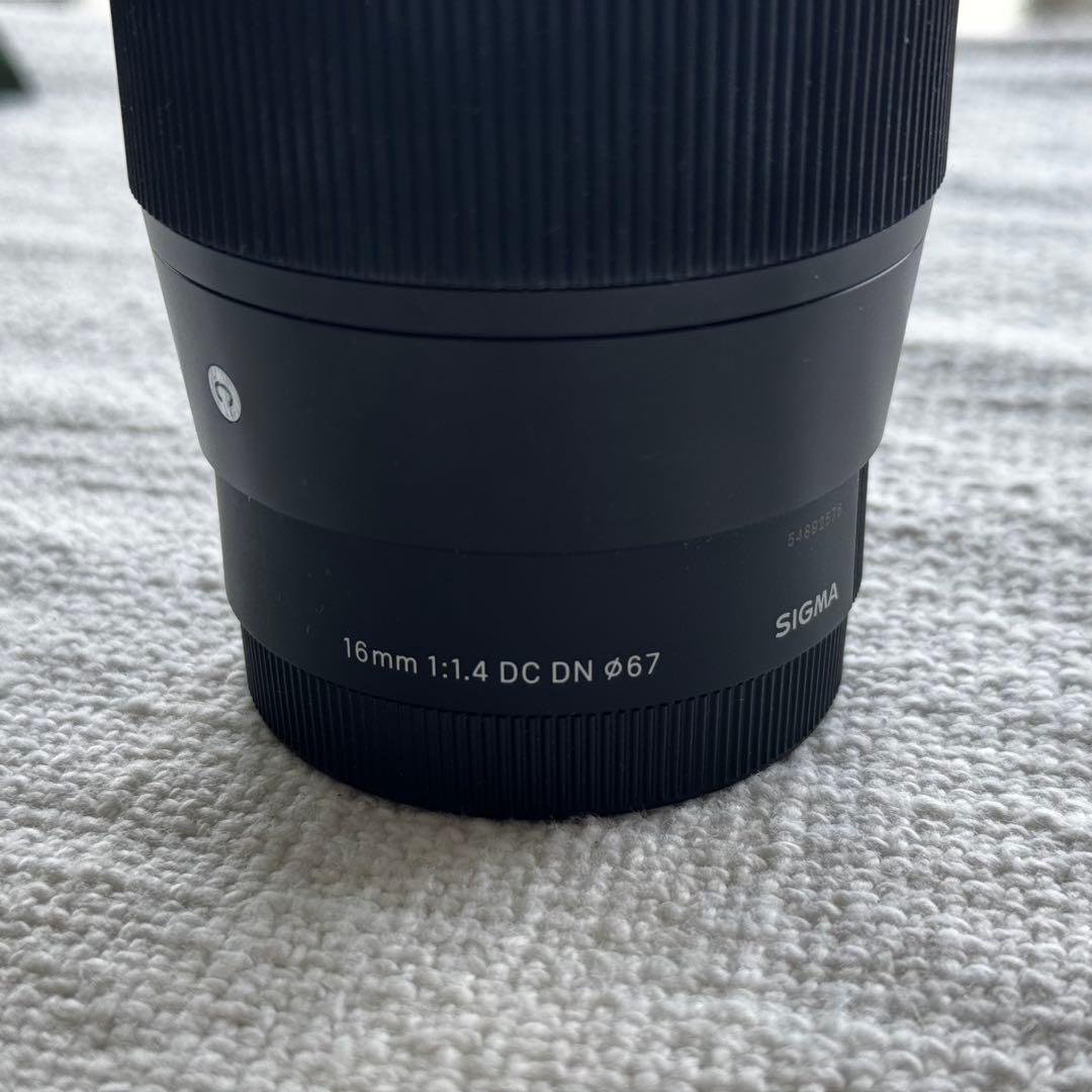 【美品】SIGMAシグマ16mm F1.4 DC DN Eマウント