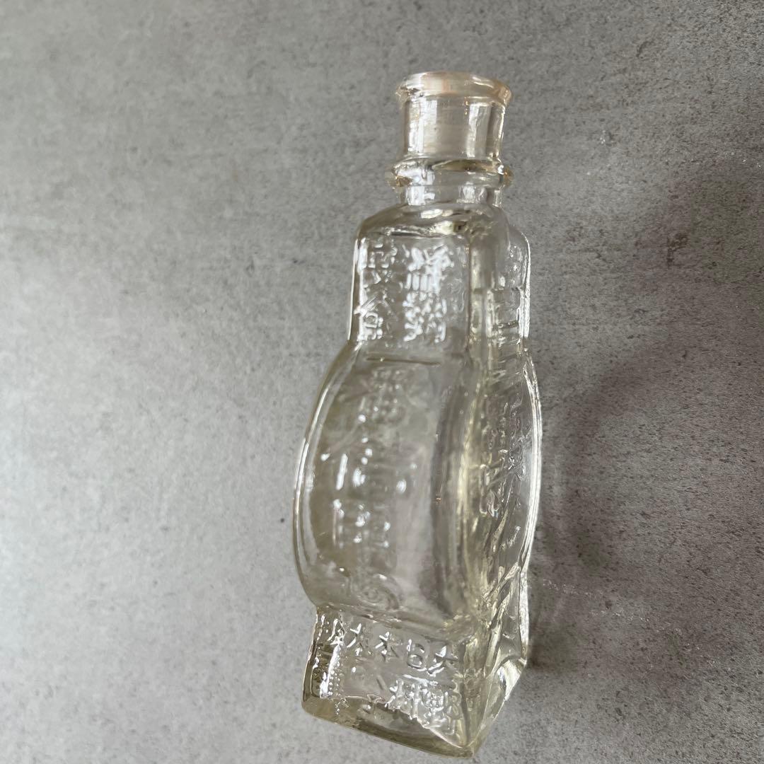 白玉ソース　アンティーク　ガラス　大日本大阪野村吟醸　注ぎ口と底汚れあり　希少