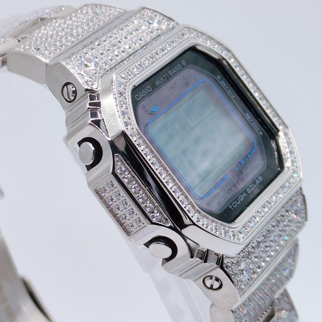 【稼働品 美品】G-SHOCK GW-M5610U カスタム　ライトストーン