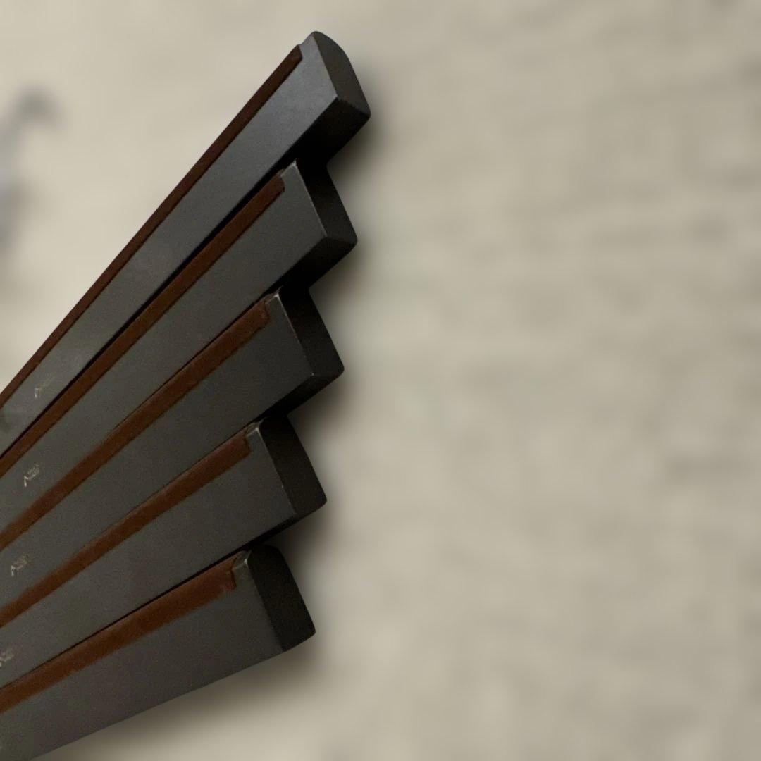 中田ハンガー スラックスハンガー 5本セット スモークブラウン