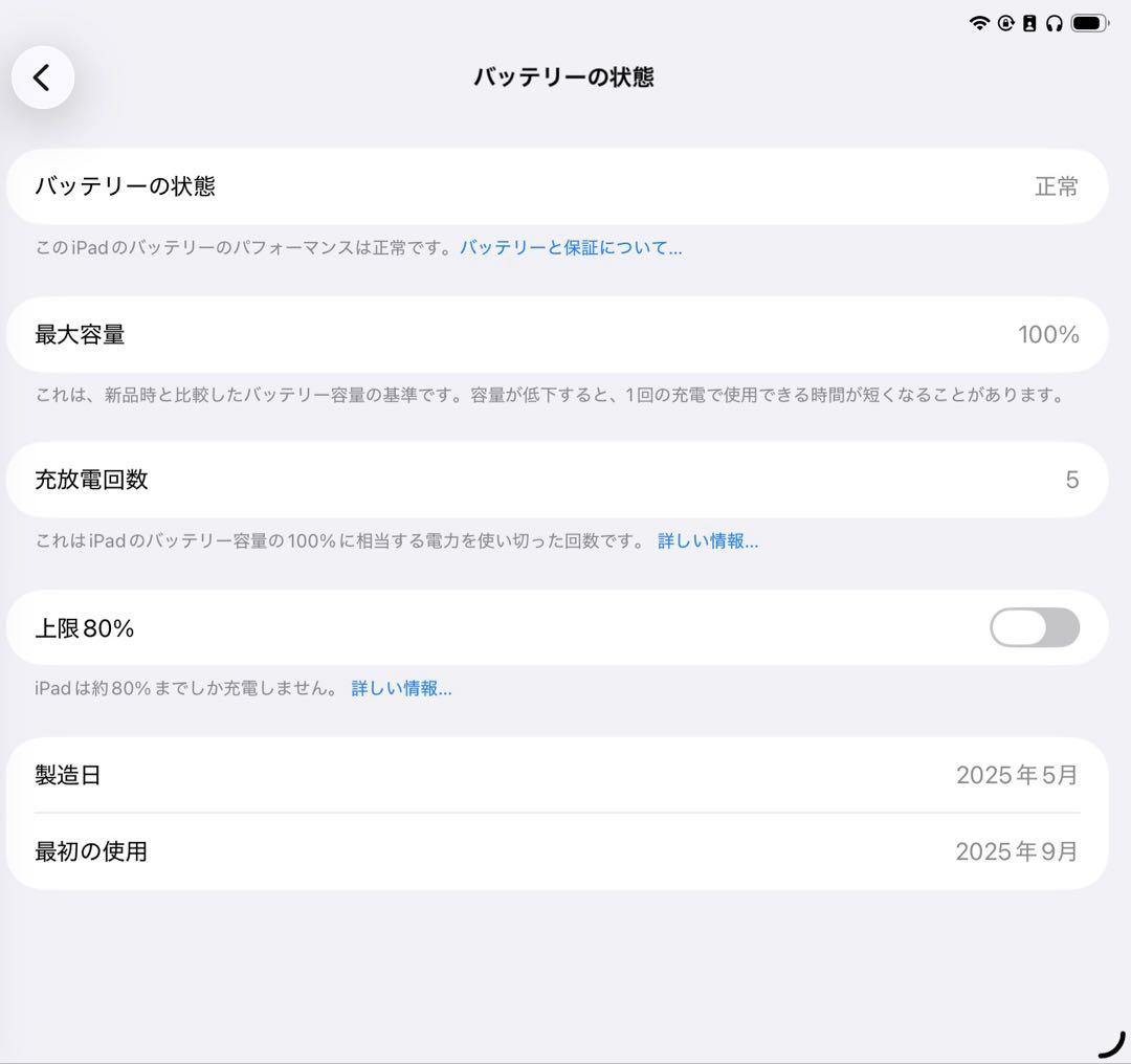 iPad mini 第7世代（A17 Pro）Wi-Fi 128GB ブルー