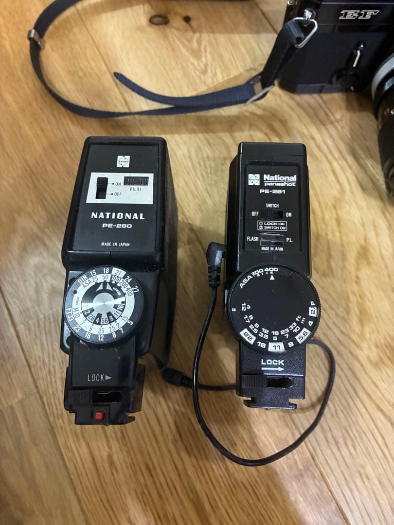 Canon EF フィルム カメラ 一眼レフ 望遠レンズ フラッシュ セット