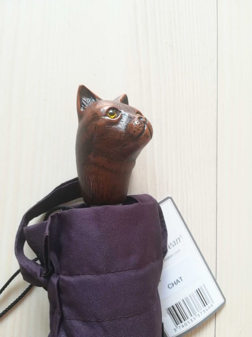 ★新価格★ Guy de jean 折り畳み傘 雨/日傘兼用：ネコ