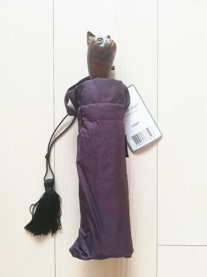 ★新価格★ Guy de jean 折り畳み傘 雨/日傘兼用：ネコ