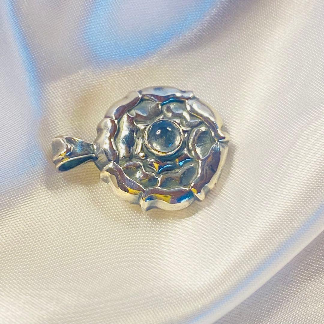 美品＊ジョージジェンセン＊ペンダントトップ Rock Crystal 水晶