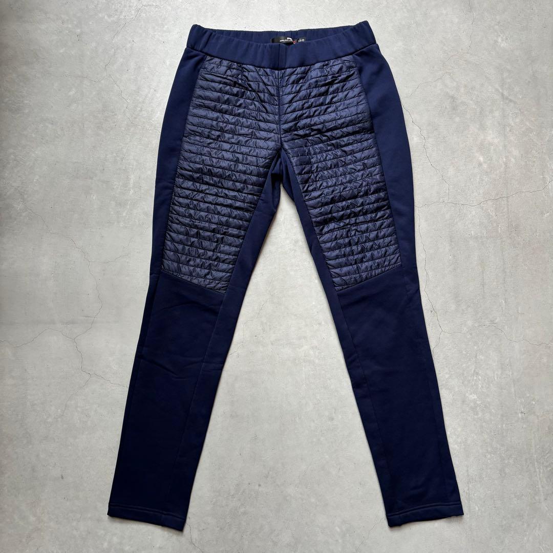 【美品】RLX RALPH LAUREN 中綿切替 裏起毛 ロングパンツ XXS