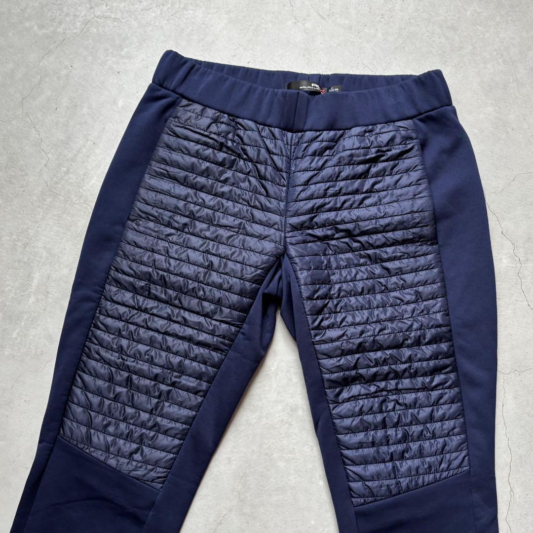 【美品】RLX RALPH LAUREN 中綿切替 裏起毛 ロングパンツ XXS