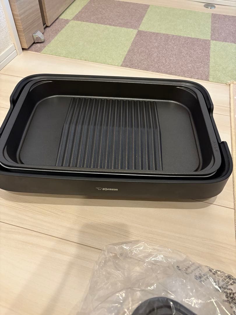 未使用 ホットプレート たこ焼きプレート付き 黒