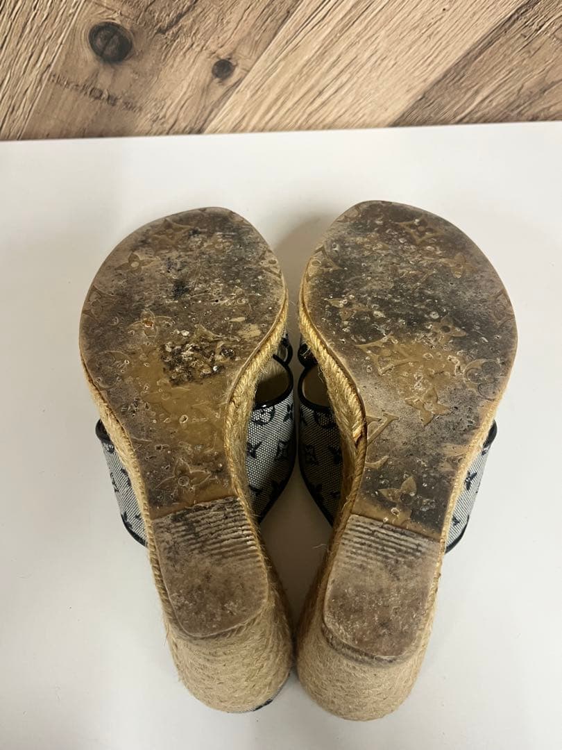 Louis Vuitton ルイヴィトン　エスパドリーユ サンダル グレー