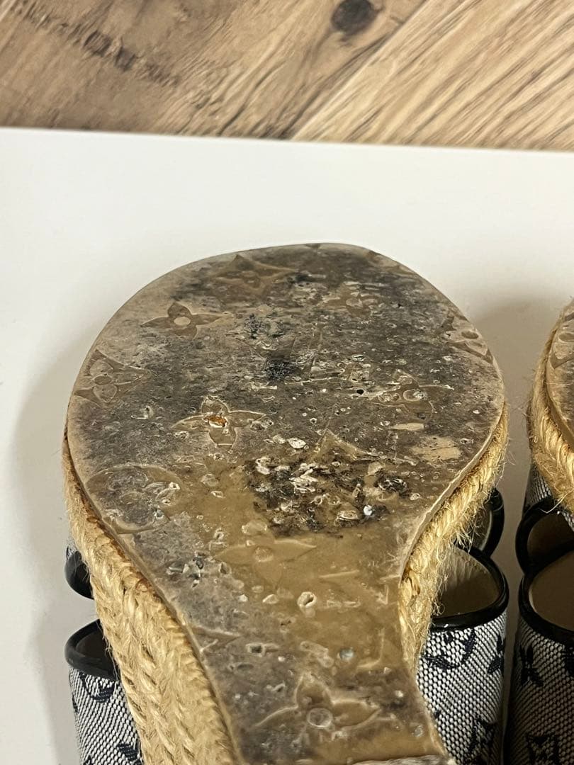 Louis Vuitton ルイヴィトン　エスパドリーユ サンダル グレー