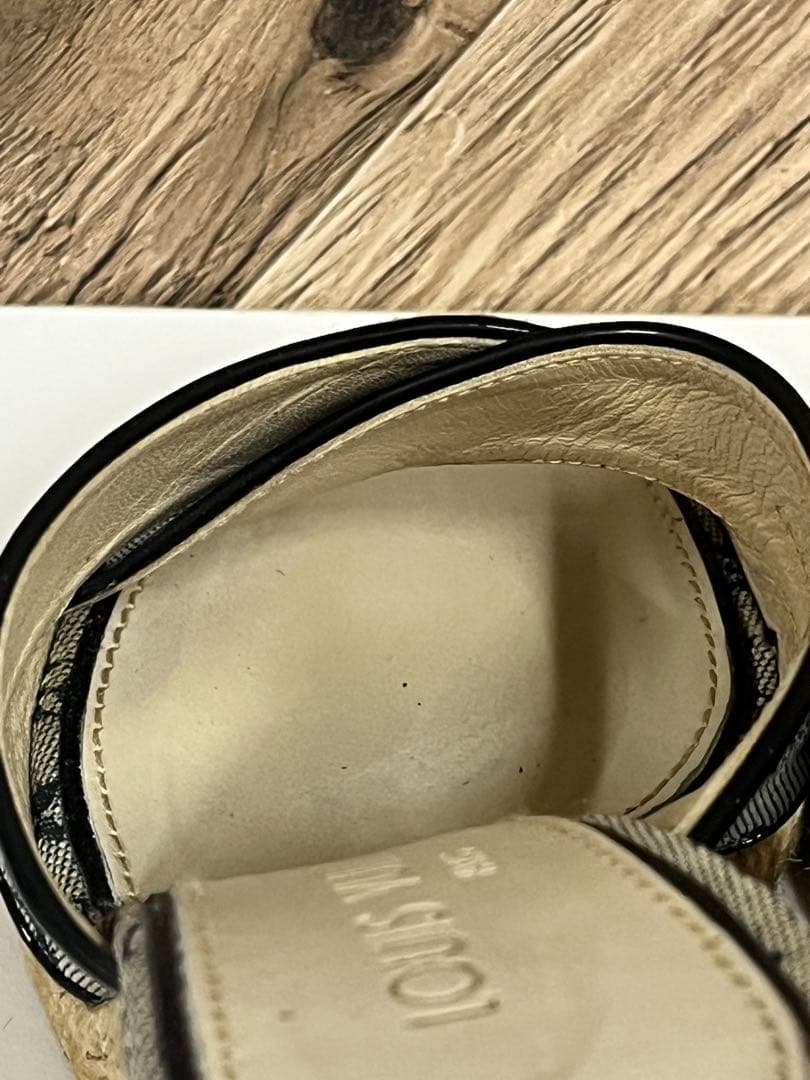 Louis Vuitton ルイヴィトン　エスパドリーユ サンダル グレー