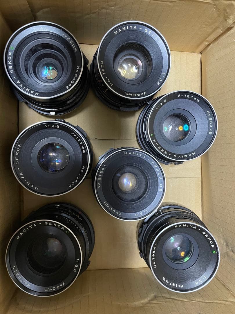 MAMIYA RB67単焦点レンズ セット　ジャンク扱い