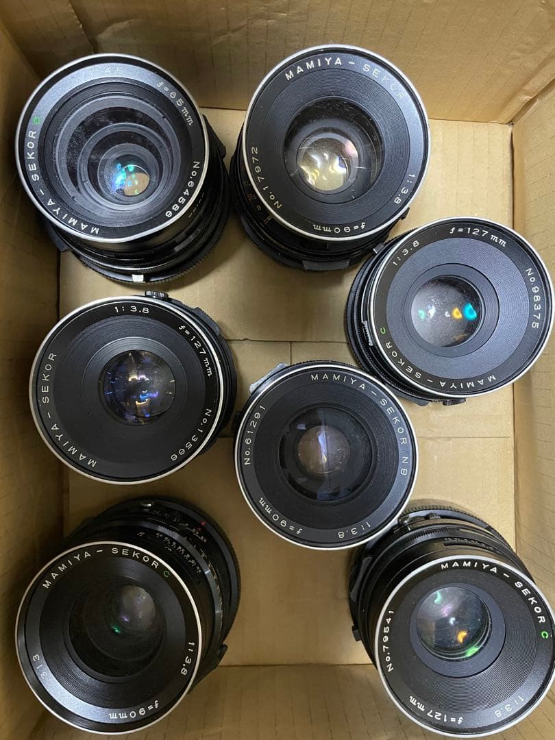 MAMIYA RB67単焦点レンズ セット　ジャンク扱い