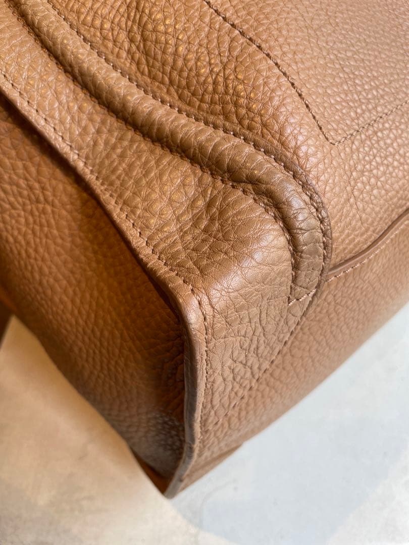 【美品】CÉLINE ラゲージ マイクロショッパー　カーフスキン製