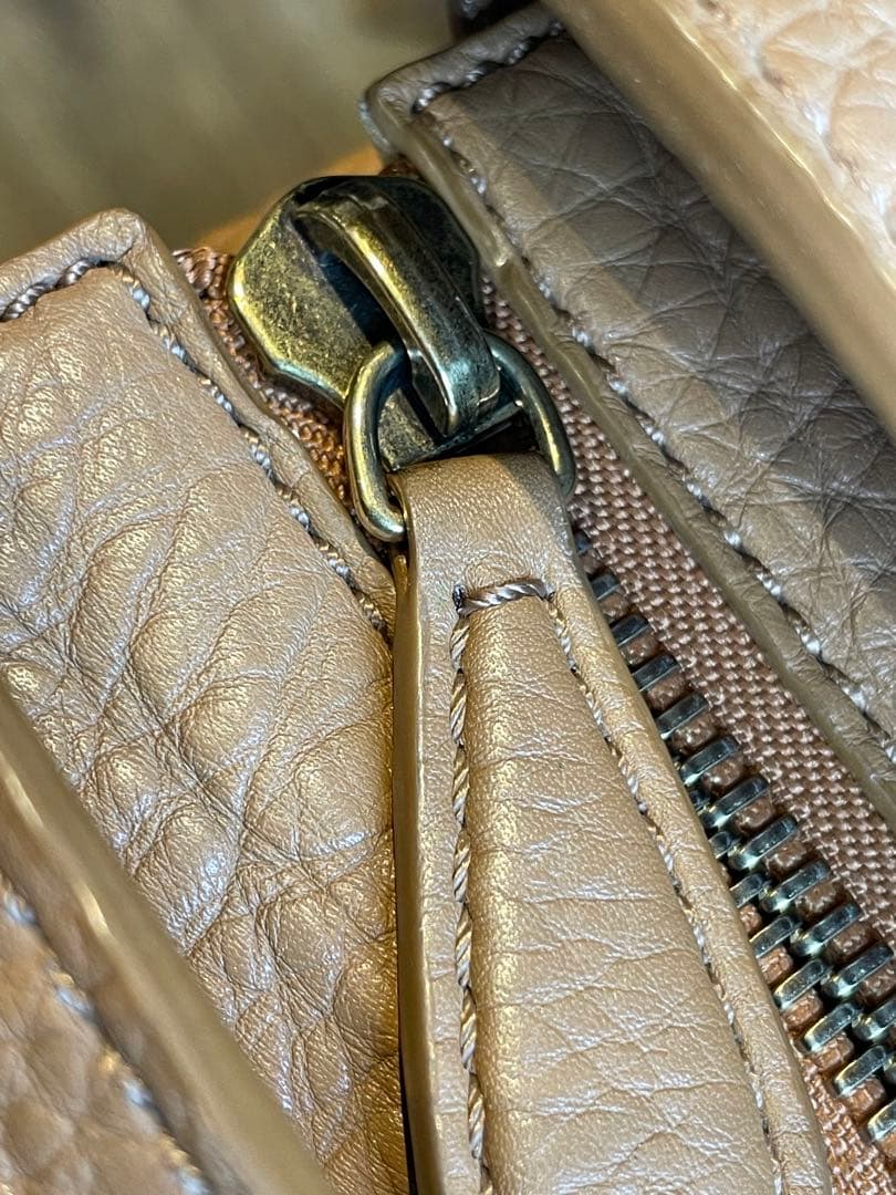 【美品】CÉLINE ラゲージ マイクロショッパー　カーフスキン製