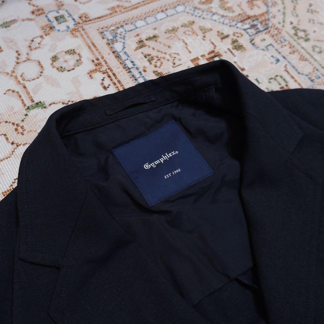 GYMPHLEX ジャケット ダブルブレストブレザー アウター ブルー系