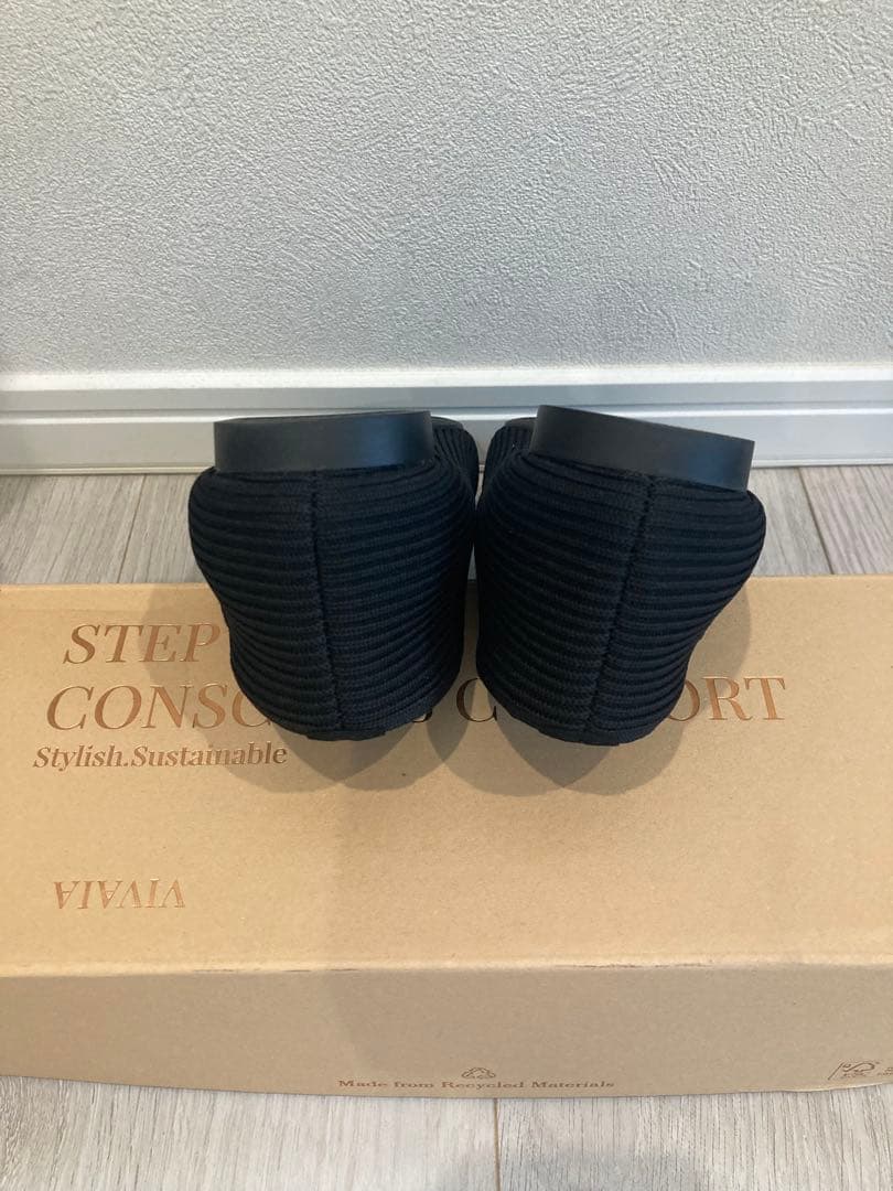 VIVAIA スクエアトゥ　ブラック　37.5