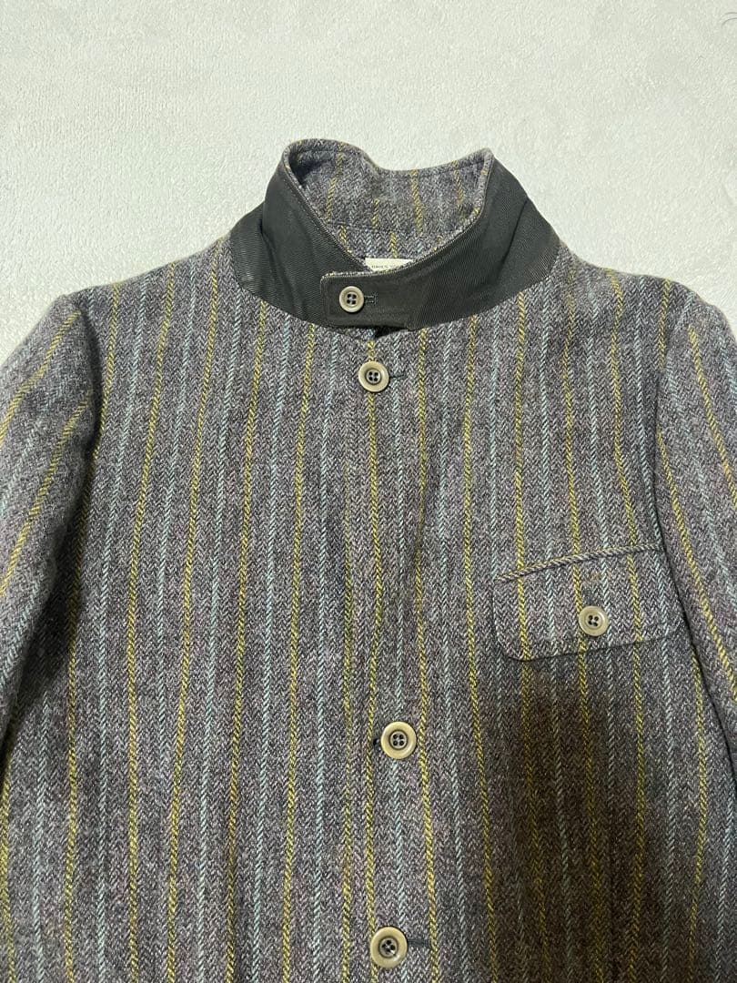 dris van noten ヘリンボーン　テーラードジャケット　48 パープル