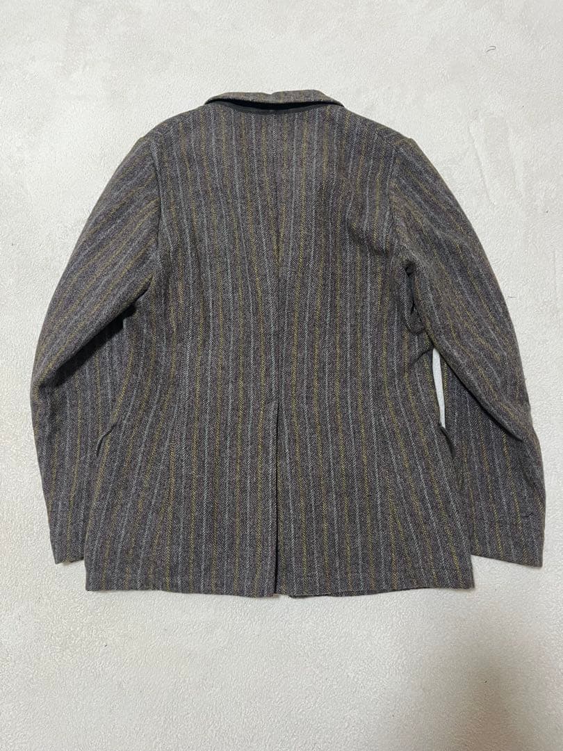 dris van noten ヘリンボーン　テーラードジャケット　48 パープル