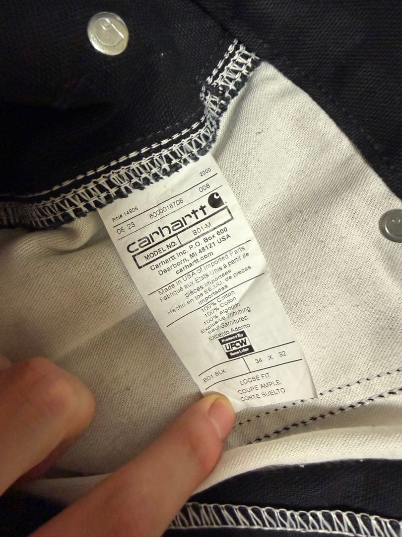 Carhartt ペインターパンツ ダブルニー ダック ワークパンツ 34×32