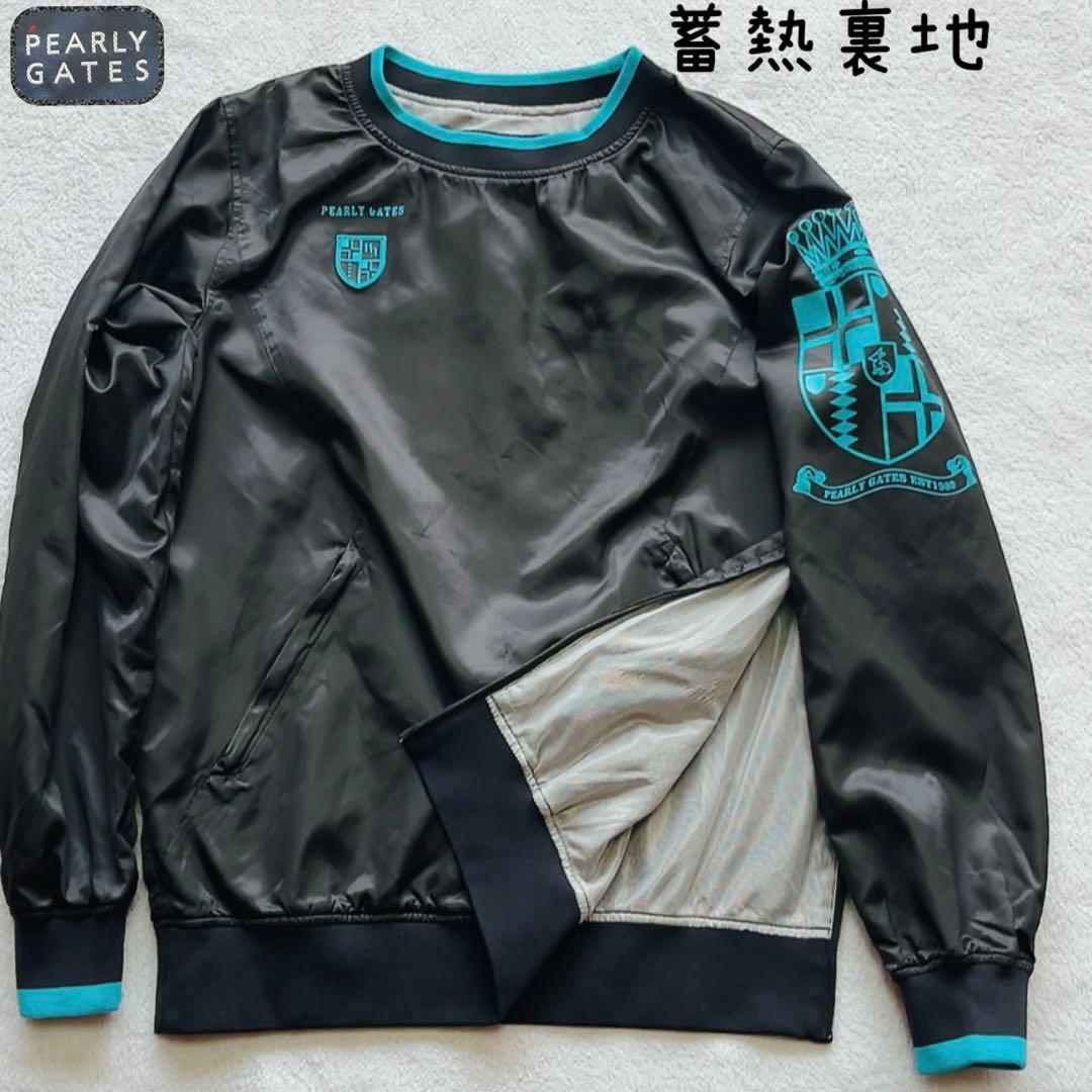 パーリーゲイツ 蓄熱裏地　スニード　ジャケット　黒　ブラック　ブルー