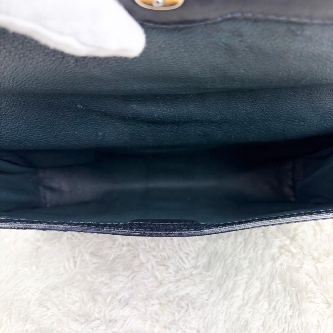 【美品】オールドグッチ シェリーライン GGスプリーム ロゴ金具 クラッチバッグ