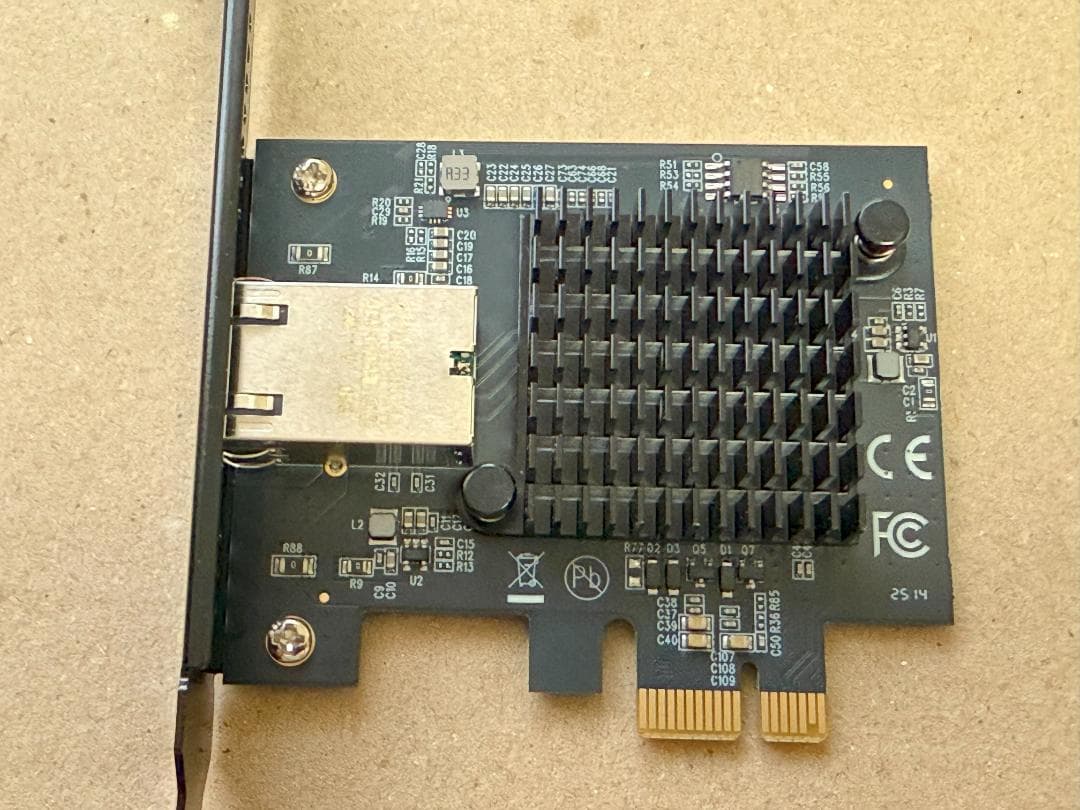 IOCREST PCIe Gen4.0x1スロット 10Gbps LANカード
