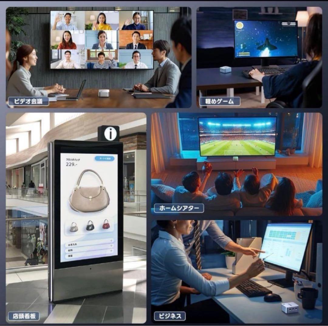 ACENAGIC ミニPC 12GB RAM 256GB SSD