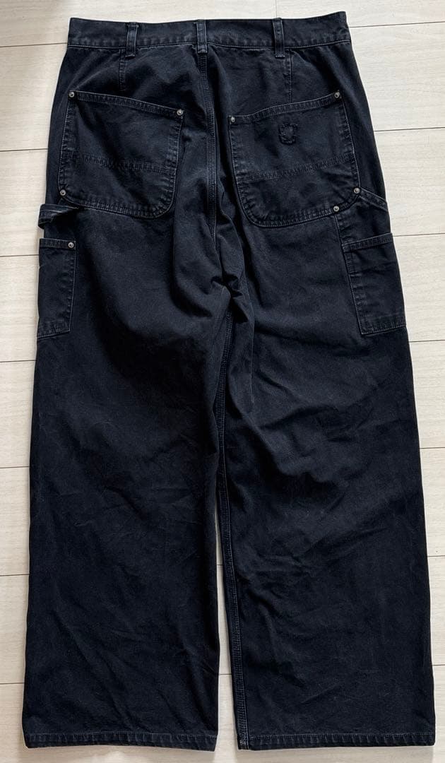 FI-Distressed Double Knee Pants(ブラック)