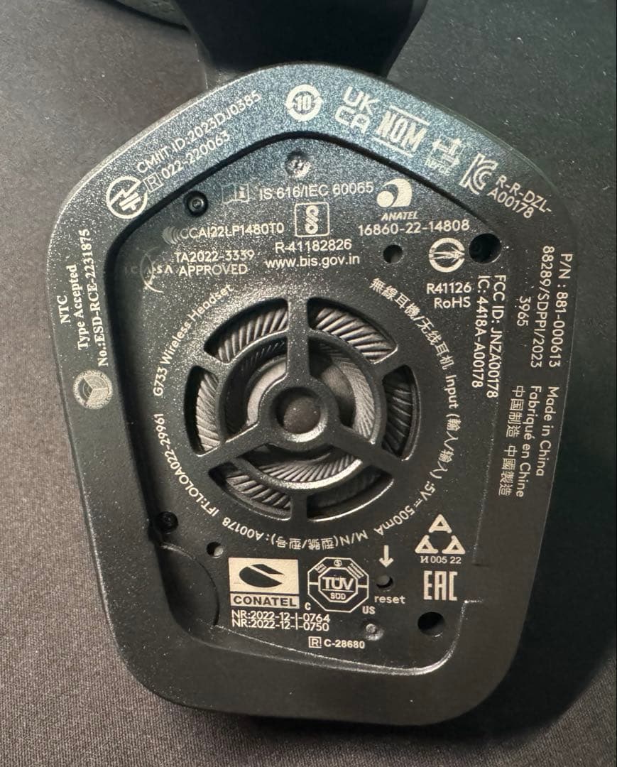 Logicool G733 BKr ヘッドセット