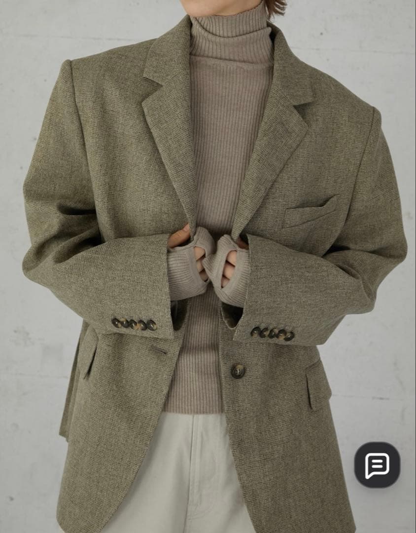 ジャケット・アウター LA PEAU DE GEM check jacket