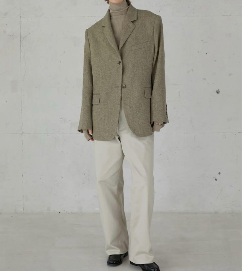 ジャケット・アウター LA PEAU DE GEM check jacket