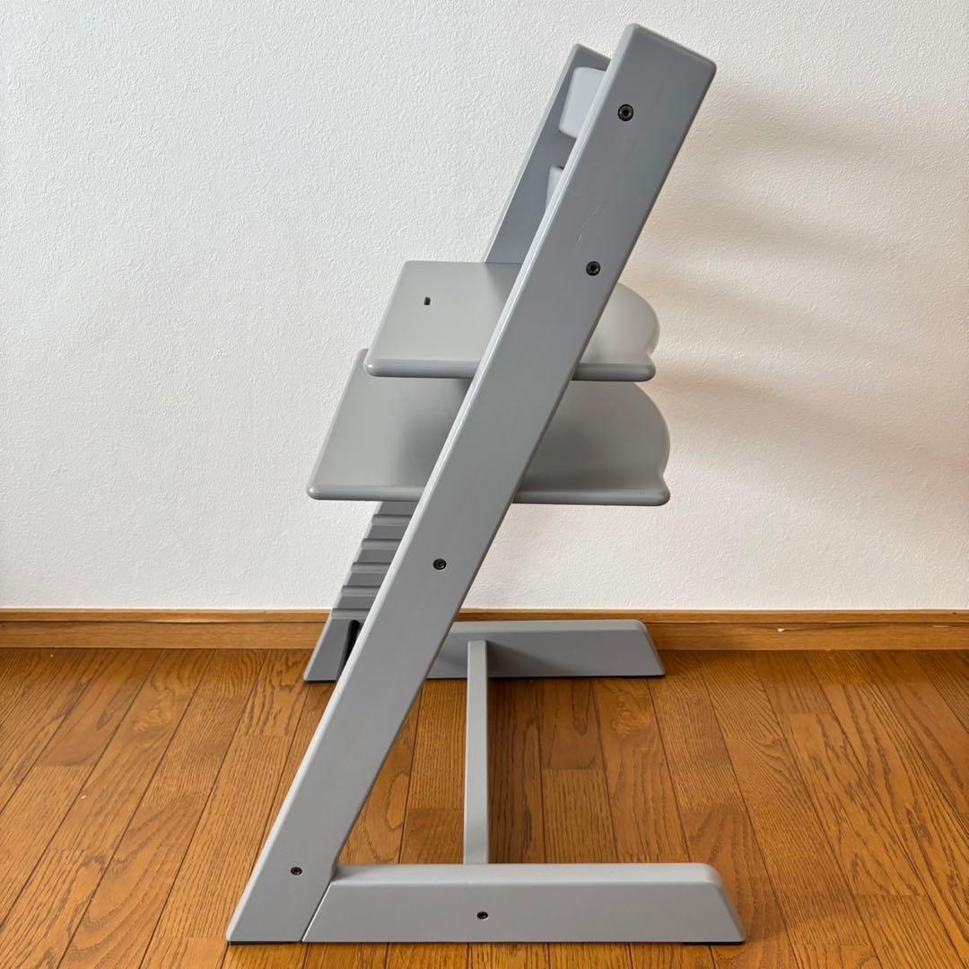 美品＊ストッケ　トリップ トラップ　ベビーチェア+ベビーセット　ストームグレー