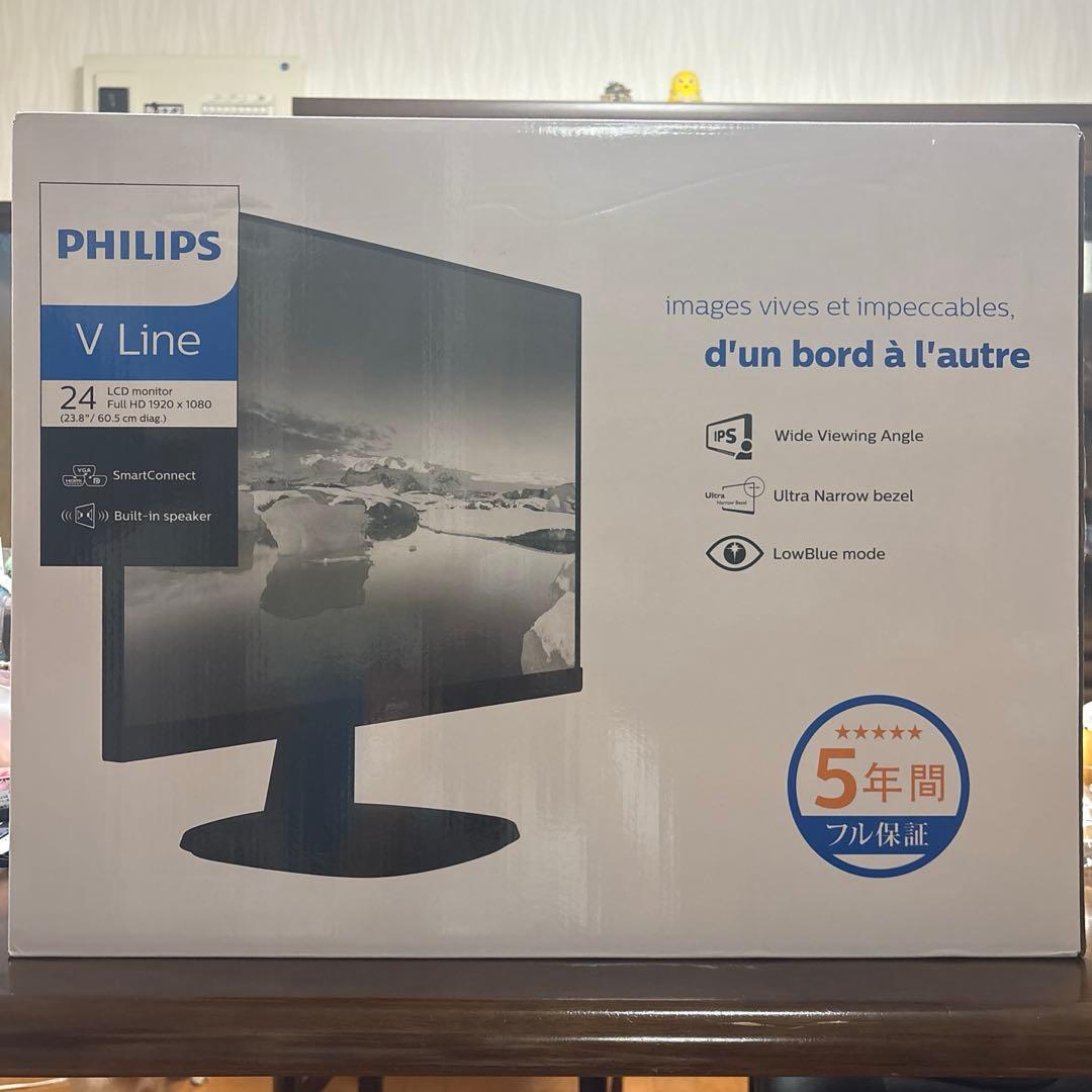 【即日発送・新品】Philips V Line 24インチモニター 本体