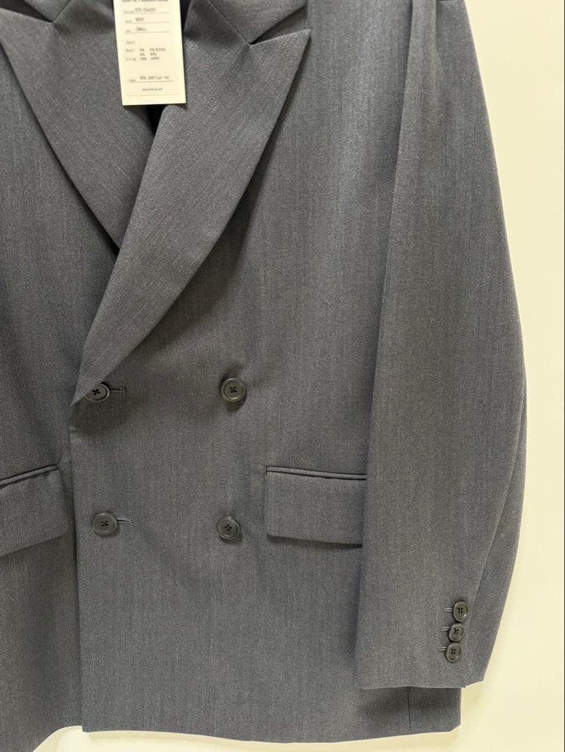 COTE PRODUCTIONS グレー ダブルブレストジャケット Sサイズ