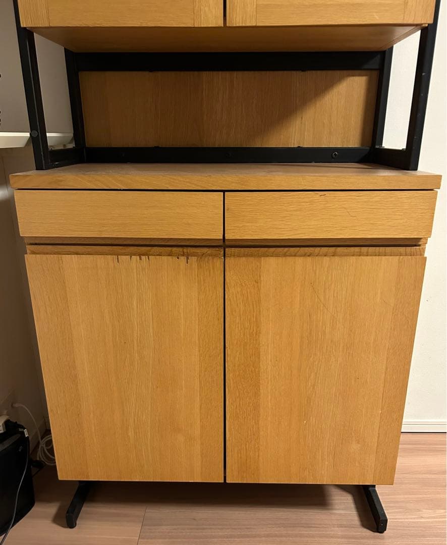 unico カップボード HOXTON 食器棚 定価14万円