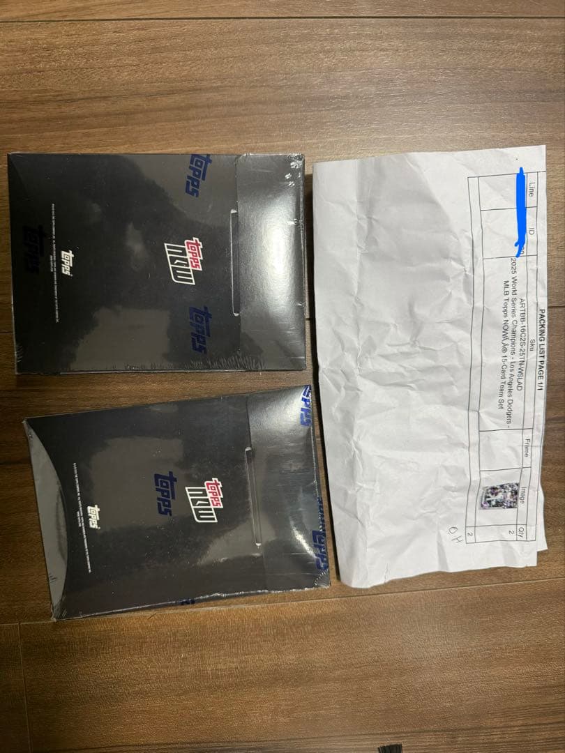 新品未開封 2025 Topps nowワールドシリーズチャンピオンズドジャース