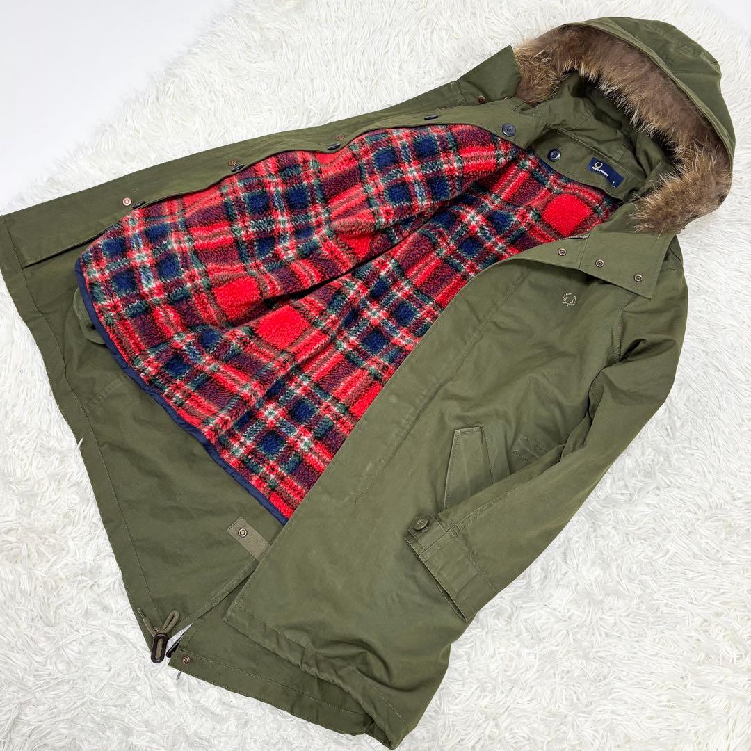 フレッドペリー リアルファー フィッシュテールパーカー モッズコート 8